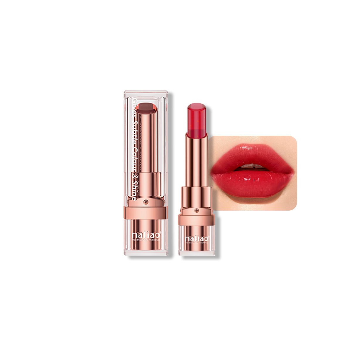 Maliao, MakeupEssentials, LipstickLover,24HourWear, SubtleColor, Shine, HydratingFormula, GelLipstick, LongLastingWear,